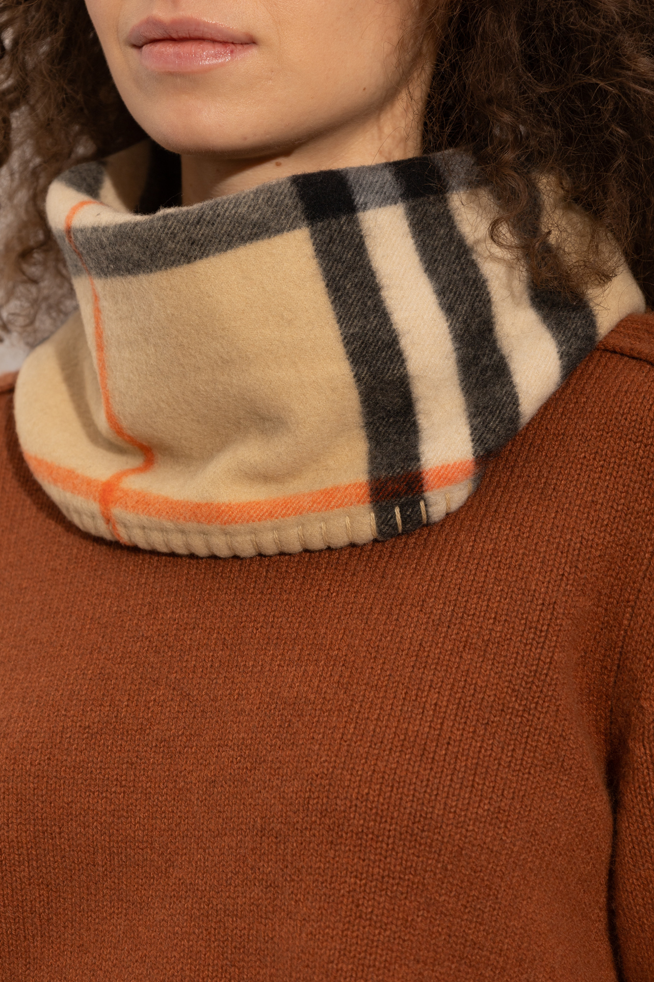 BURBERRY カシミヤネックウォーマー Burberry Checkered turtleneck | Men's | Vitkac